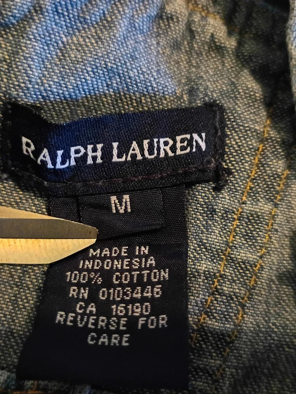 Ralph Lauren Kids Denim Overall Dress - Blue Sz M